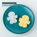 Gingerbread man cookie cutter stamp 5x5.8cm for festive DIY holiday baking - Gingerbread Man Stamp G