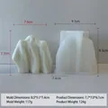 Molde de silicona de fantasma para velas de Halloween con medidas y especificaciones - Molde Fantasma J-0742