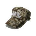 Détail de la broderie 3D God's Favorite sur la casquette de baseball camouflage - M (56-58cm) / Camouflage Herbe Morte (A)