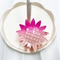 Pink gradient sunflower hair claw clip made of premium resin for elegant styling - Gradient Korean Pink (Sunflower)