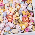 Cute DIY resin flatback charms in macaron colors featuring clouds, rainbows, and bear shapes - 2 Cartoon 3D Charms