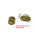 Antique bronze ethnic style swallow spacers beads with Chinese characters 15x9.5mm - Style 6#