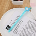 Cute light blue gel pen with a creative blue swan silicone topper for students - Swan Blue