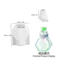 Hexagon wishing bottle silicone mold for DIY resin craft with size measurements - Hexagon Drift Bottle (With Stopper)