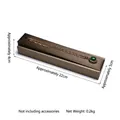 Brushed bronze metal jewelry tray display for bracelets and necklaces, 22x5x4cm size - Double-sided Rectangular Long Chain Base (Coffee)
