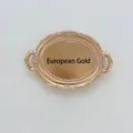 Europäisches Gold-Resin-Tablett mit Vintage-Relief für Schmuck und Dekoration - Europäisches Gold Modell 01