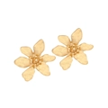 Matte goldene Blumenstecker mit sechsblättrigem Design auf weißem Hintergrund - Matt 6-Blütenblatt-Stil (5#)