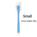 Small blue and white translucent silicone spatula for baking and grilling, 30g weight - Semi-Transparent Small Spatula / Blue