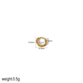 Detalle de las dimensiones del aro de oro de 9,3 mm y las especificaciones de peso de 0,5 g - Aro Dorado de 9.3mm y Ancho de Tubo 1.5mm (TE6018-16-10)
