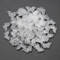 Transparent butterfly-shaped acrylic crystal beads for DIY jewelry making and earrings - Jelly White