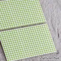 Pegatinas 5D para uñas con patrón de pequeños cuadros verdes, estilo número TS-495 - TS-495 Cuadritos Verdes
