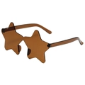 Gafas de sol sin montura en forma de estrella para niños en color marrón transparente - Marrón