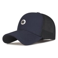 Mesh baseballpet voor heren met donkerblauw voorpaneel en ademend zwart netwerk - Marineblauw