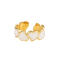 Gold White Heart (J746-2)