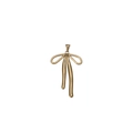 Elegant gold bow-shaped pendant made of stainless steel with a polished metallic finish - 4# Long Ribbon Bowknot