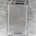 Silver round 3mm acrylic crystal diamond stickers for DIY craft and car decoration - 5mm / White