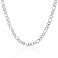 Minimalist silver titanium steel chain necklace with textured oval links on white background - Chain Length 45+5cm / Silver