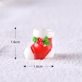 Miniature Christmas stocking figurine for DIY micro landscapes, 1.6cm size - Sock No. 6