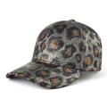 Gorra de béisbol con estampado de leopardo de moda y acabado metálico para el sol exterior - Leopardo Negro