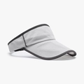 Light gray breathable mesh sun visor with honeycomb texture and adjustable strap for sports - Adjustable / Light Gray