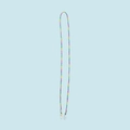 Rainbow woven lanyard strap with metal lobster clasps for phones or glasses detail - Rainbow
