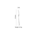 Mirror polished stainless steel two-prong fruit fork measuring 13.4cm in length - 304 Stainless Steel Mini Fruit Fork
