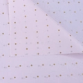 Close-up of purple tissue paper with golden polka dots for elegant floral gift wrapping - Pink Base Gold Dots (28 Sheets/Pack)