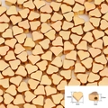 Golden heart-shaped CCB spacer beads for DIY jewelry with detailed size specifications - Horizontal Hole Heart / 100 Pcs/Pack / Gold