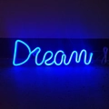 Blue LED neon Dream sign for room decoration with flexible light strip - Battery and USB Dual Use / Blue