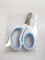 Blue and white stainless steel pet nail clippers with round hole design for cats - Single Hole / Blue