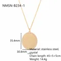 Goldene Edelstahlkette mit geometrischem Herzanhänger, Kristallbesatz und Maßen - Oval / Gold