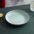 Light green square serving plate with gold rim for fruit and snacks in a home setting - Green-20CM Plate