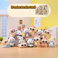 Cute flocked panda and cat blind box figurines in cozy miniature dollhouse setting - -369 Panda Is Also A Cat Costume 6 / Full Box Set