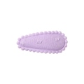 Handmade lavender fabric wrapped BB hair clip with delicate wavy edge texture - Lavender Wavy (9)