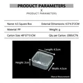 Detailed size specifications for 4.5x4.5x2cm transparent square PP plastic storage box - 4.5 Square (4.5*4.5*2cm)