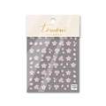 Detail van roze kersenbloesem nagelstickers met schattige bloemmotieven in verpakking - Roze Sakura (to1262)