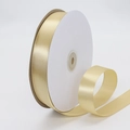 2.5cm champagne gold satin polyester ribbon roll for cake box and gift packaging - 91m / 156# Luxury Gold