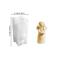 Engel Flügel Silikonform für DIY Kerzen und Gipsfiguren mit 9.8cm Höhe in Europa-Stil - Engel mit Stern