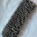 Deep grey chenille microfiber mop head replacement with high density absorbent fibers - Gray