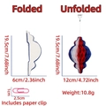 Red white blue Independence Day honeycomb paper ornament with size and folding details - 20cm Red White Blue Gourd Ball