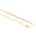 Adjustable S925 sterling silver chain necklace in gold finish with spring clasp detail - Shiny Cable Chain 20+2in / Gold