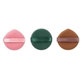 Set de 3 éponges à maquillage rose, vert et marron aux formes rondes et en goutte d'eau - Formes mixtes / 1 Pièce / Tarte 7T (1 pièce aléatoire sans emballage)