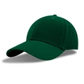 Classic dark green cotton baseball cap with structured six-panel design and curved brim - M (56-58cm) / Green