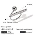 Ball Bar Geometric Style (JDR2403021-S) Silver