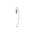Polished 304 stainless steel small spoon measuring 11.8cm in length and weighing 21g - Elegant No.4 Pointed Spoon