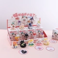 Animal crystal cat blind box set with various gemstones for desktop and car decor - A032 Meow Little Bean with Essential Oil 8pcs / Full Set