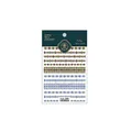 Self-adhesive embossed nail stickers with green and purple argyle patterns TS-965 - Green Argyle - Flat (TS-965)