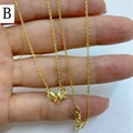 Collana minimalista in rame placcato oro 18k con chiusura a moschettone per gioielli fai da te - O catena