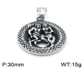 Dettaglio del ciondolo rotondo con segno zodiacale Gemelli in argento antico da 30 mm - Gemelli (Senza Catena)