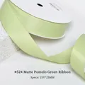 25mm matte polyester ribbon in #524 Citron green, 25 yards roll for gift wrapping - 2.5CM Wide * 25 Yards / Citron